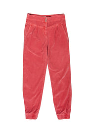 Current Boutique-Anthropologie - Rose Pink Velour Joggers Sz XS