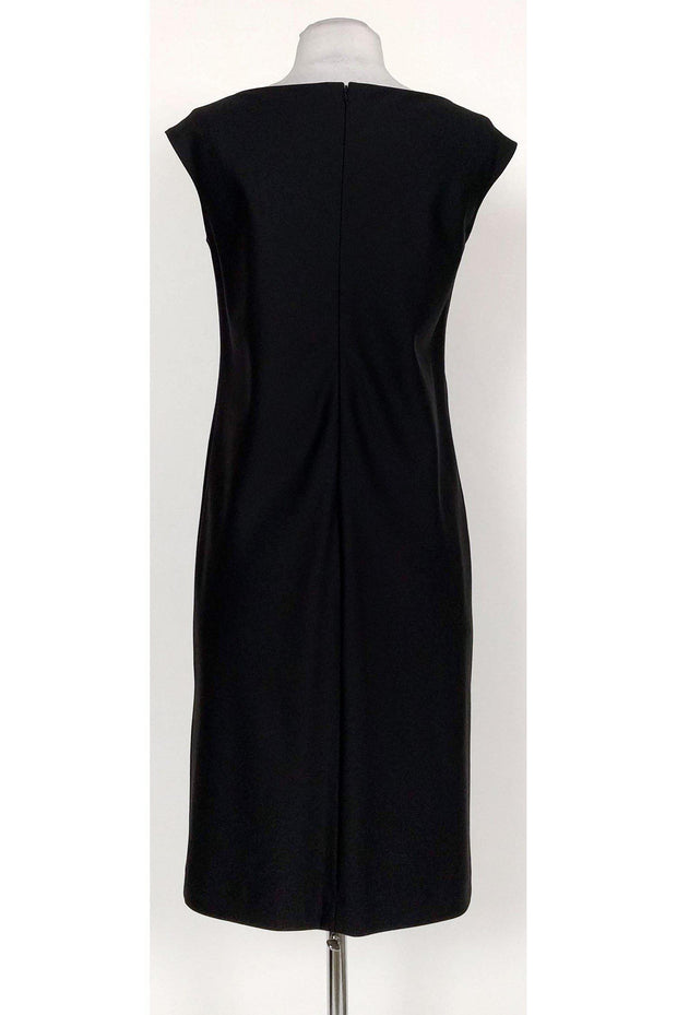 Current Boutique-Aquascutum - Black Cowl Neck Shift Dress Sz M