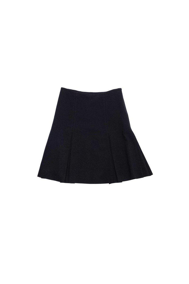 Current Boutique-Armani Collezioni - Black Box Pleat Skirt Sz 4