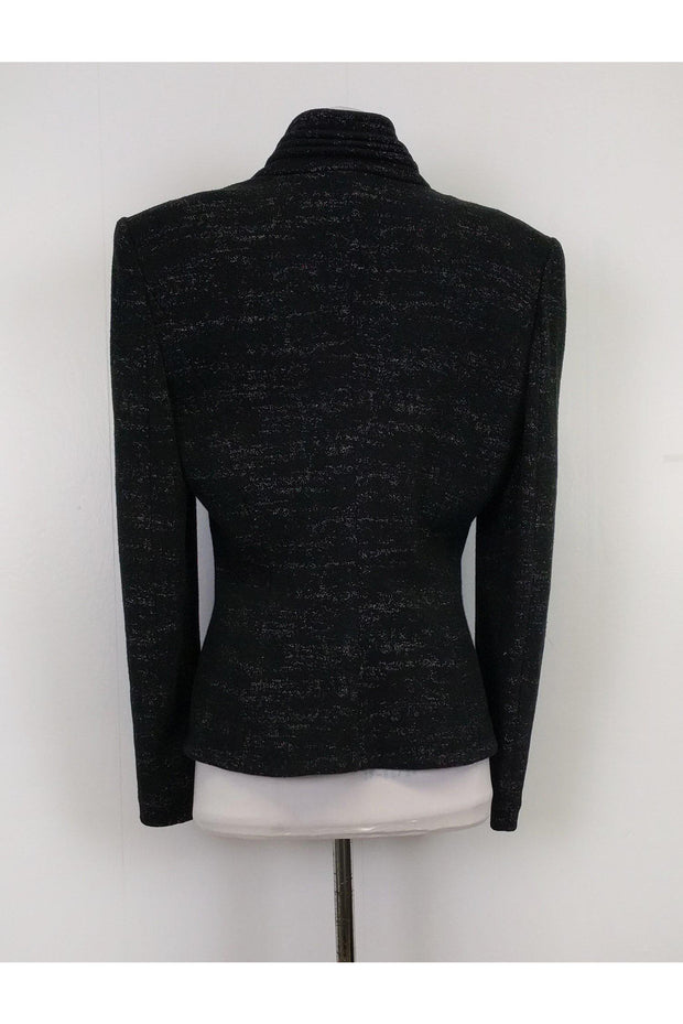 Current Boutique-Armani Collezioni - Black Marbled Blazer Sz 12