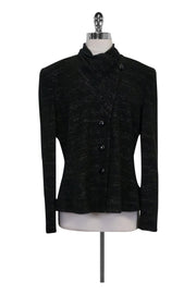 Current Boutique-Armani Collezioni - Black Marbled Blazer Sz 12