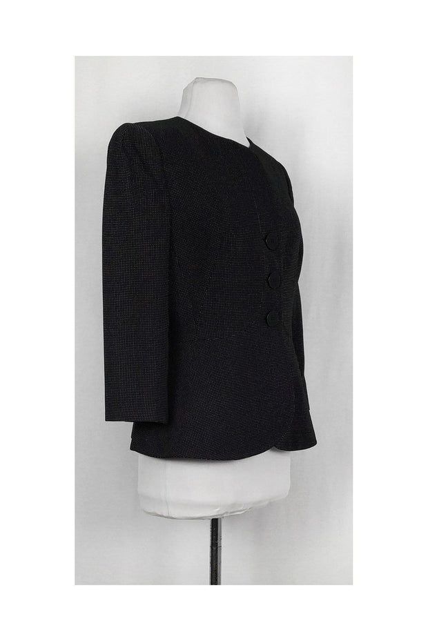 Current Boutique-Armani Collezioni - Black & White Blazer Sz 8