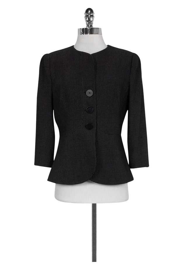 Current Boutique-Armani Collezioni - Black & White Blazer Sz 8