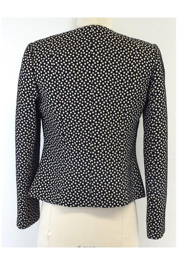 Current Boutique-Armani Collezioni - Black White Polka Dot Jacket Sz 6