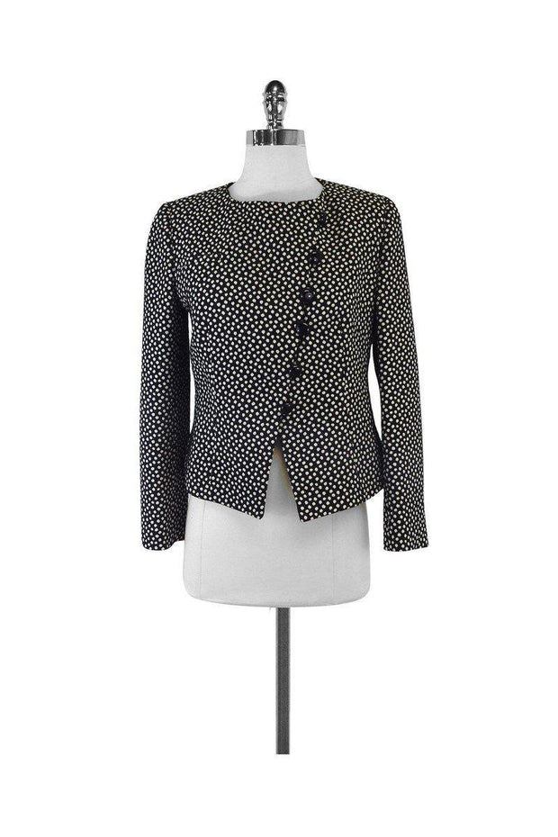 Current Boutique-Armani Collezioni - Black White Polka Dot Jacket Sz 6