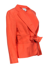 Current Boutique-Armani Collezioni - Coral Blazer w/ Tie Front Sz 10