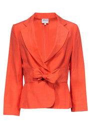 Current Boutique-Armani Collezioni - Coral Blazer w/ Tie Front Sz 10