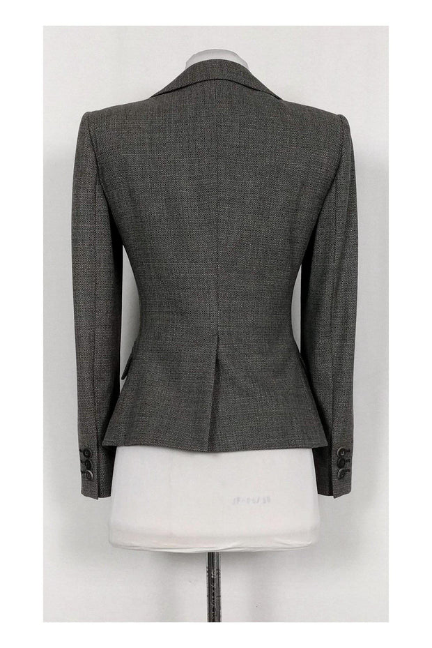 Current Boutique-Armani Collezioni - Grey, Brown & Black Woven Blazer Sz 2