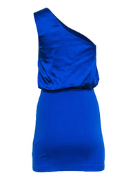 Current Boutique-Armani Exchange - Royal Blue One-Shoulder Mini Dress Sz 2