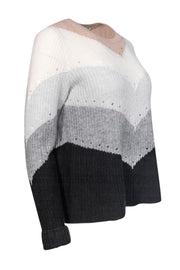 Current Boutique-Autumn Cashmere - Black & Grey Cashmere Sweater Sz S