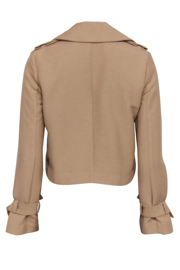 Current Boutique-Avec Les Filles - Khaki Wide Collar Cropped Jacket Sz XS