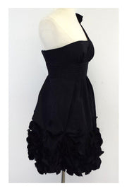 Current Boutique-BCBG - Black One Shoulder Dress Sz 0