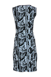 Current Boutique-BCBG Max Azria - Black & Blue Bamboo Printed Tank Dress Sz XS