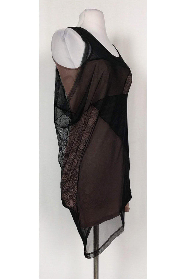 Current Boutique-BCBG Max Azria - Black Mesh Tank Top Sz XXS