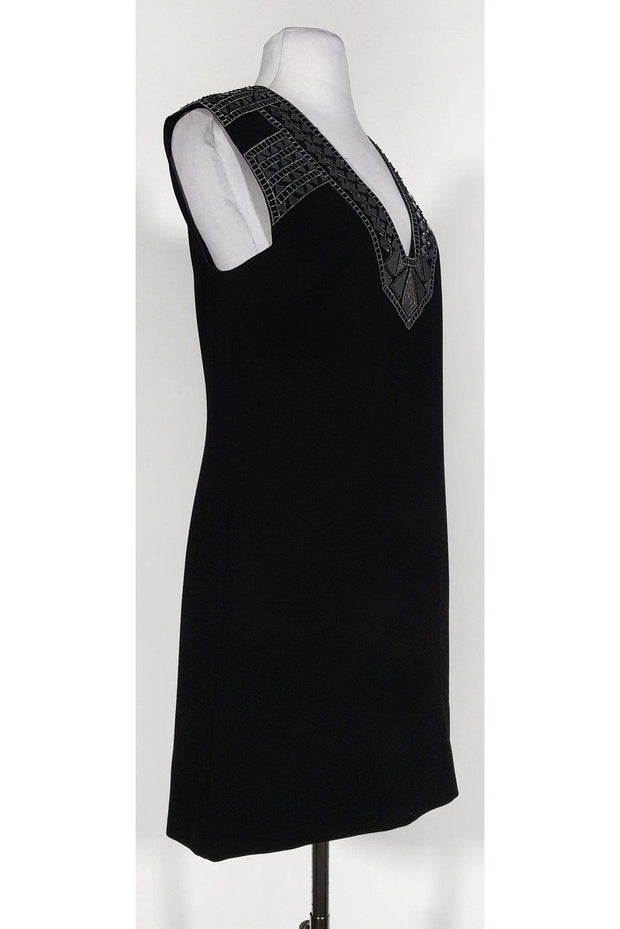 Current Boutique-BCBG Max Azria - Black Mirrored Shoulders Dress Sz S