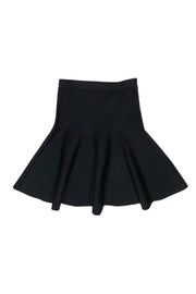 Current Boutique-BCBG Max Azria - Black Skater-Style Bandage Skirt Sz M