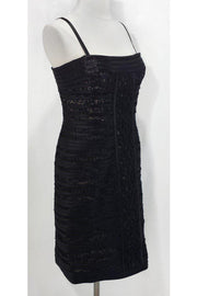 Current Boutique-BCBG Max Azria - Black Strapless Dress w/ Lace Sz 10