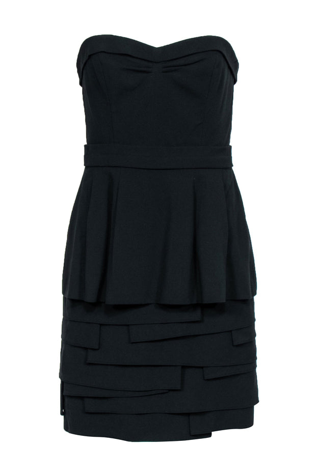 Current Boutique-BCBG Max Azria - Black Strapless 'Marinna' Cocktail Dress Sz 6