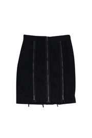 Current Boutique-BCBG Max Azria - Black Zipper Skirt Sz 4