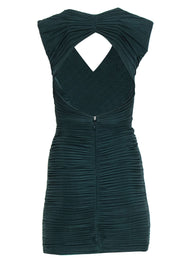 Current Boutique-BCBG Max Azria - Emerald Green Ruched Backless Bodycon Sz XXS