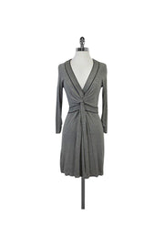 Current Boutique-BCBG Max Azria - Grey Dress w/ Black Trim Sz XXS