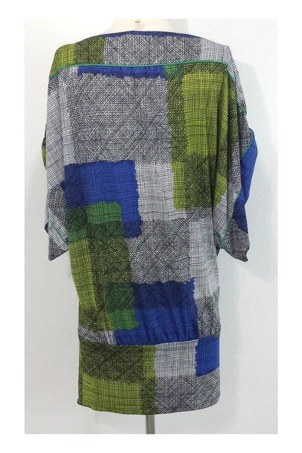 Current Boutique-BCBG Max Azria - Line Print Flutter Sleeve Shirt Dress Sz XS