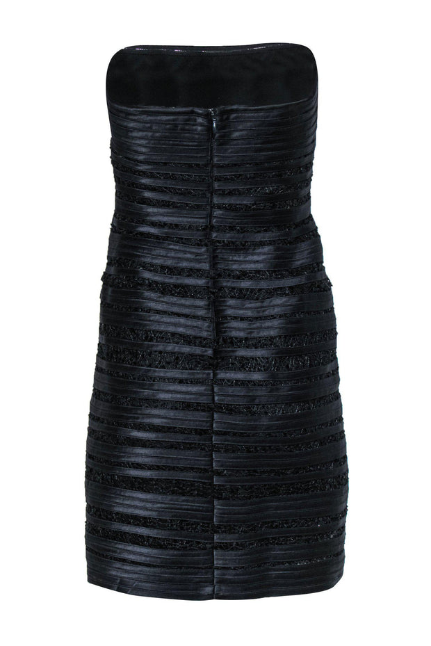 Current Boutique-BCBG Max Azria - Navy "Moore" Strapless Bodycon Satin & Lace Dress Sz 8