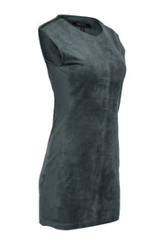 Current Boutique-BCBG Max Azria - Olive Green Side Panel Mini Dress w/ Zipper Accent Sz XXS