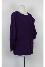 Current Boutique-BCBG Max Azria - Purple Wrap Blouse Sz S