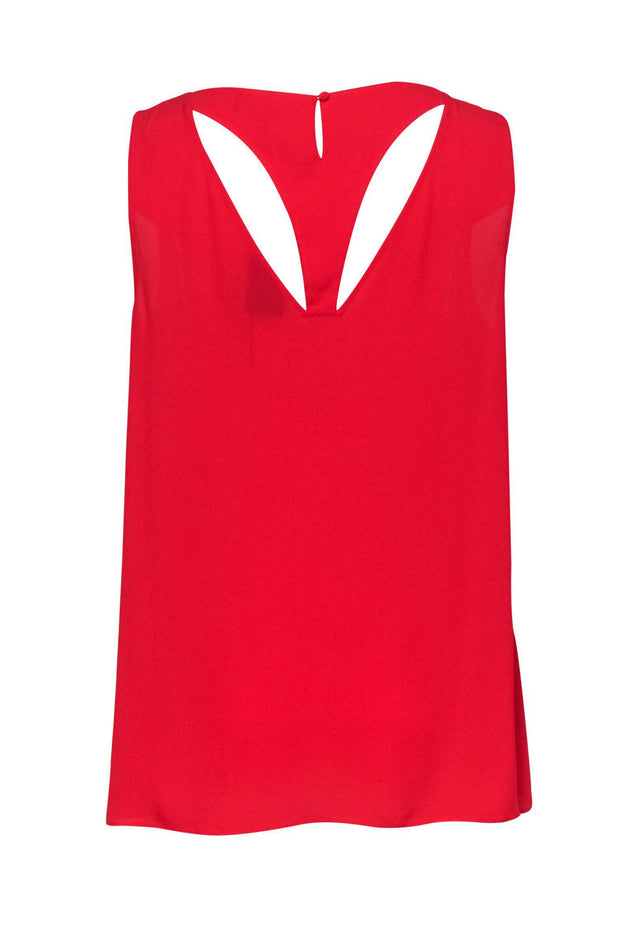 Current Boutique-BCBG Max Azria - Red "Anastazia" Tank w/ Cutouts Sz M