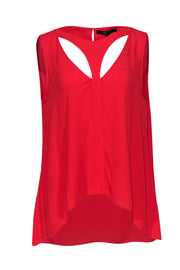 Current Boutique-BCBG Max Azria - Red "Anastazia" Tank w/ Cutouts Sz M