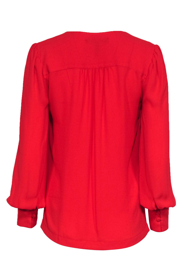 Current Boutique-BCBG Max Azria - Red Draped Front Blouse w/ Camisole Sz XXS