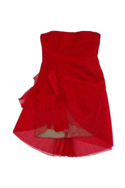 Current Boutique-BCBG Max Azria Runway - Red Accordion Dress Sz 10