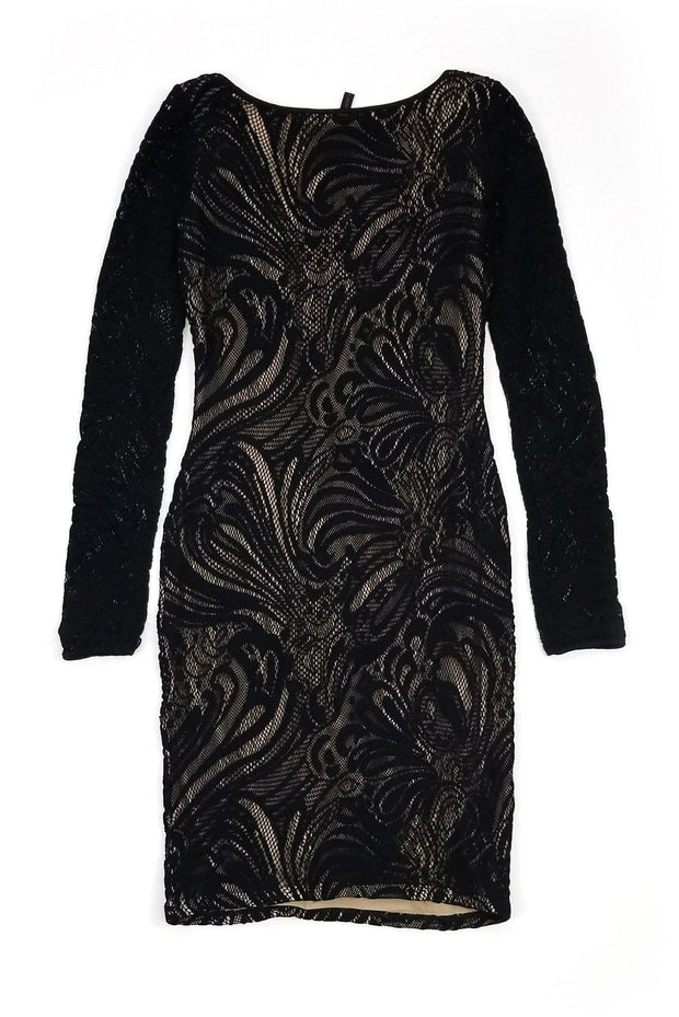 Current Boutique-BCBG Max Azria - Tanya Black Lace Dress Sz S