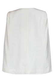 Current Boutique-BCBG Max Azria - White Clasped Caped "Upas" Blazer Sz M