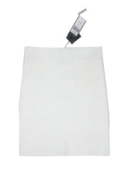 Current Boutique-BCBG Max Azria - White "Simone" Bandage Skirt Sz M