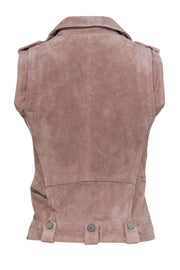 Current Boutique-BLANKNYC - Taupe Suede Moto-Style Vest Sz XS