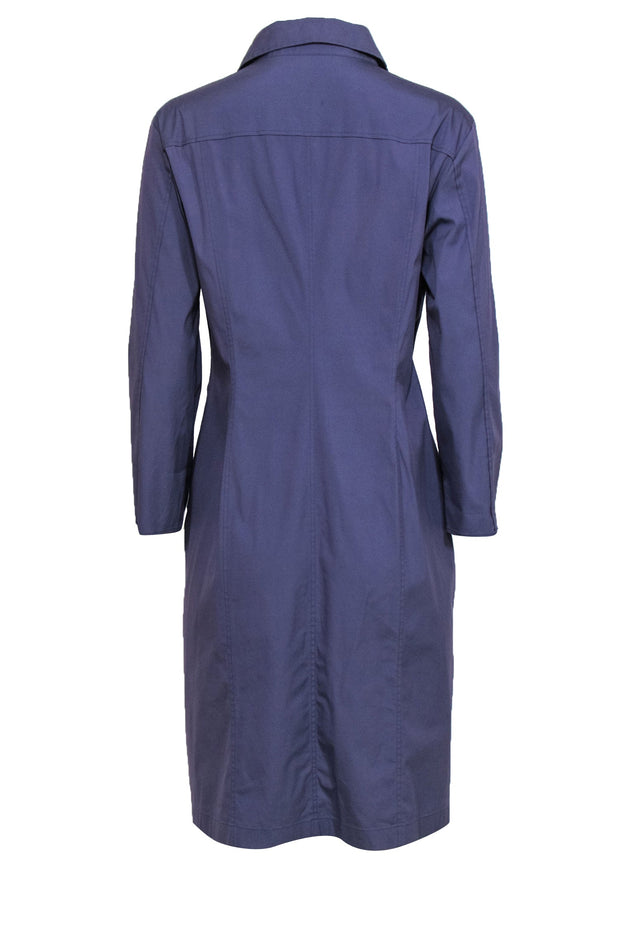 Current Boutique-BOSS Hugo Boss - Purple Long Sleeve Shirtdress Sz 12