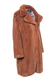 Current Boutique-Badgley Mischka - Brown Faux Fur Midi Coat Sz S