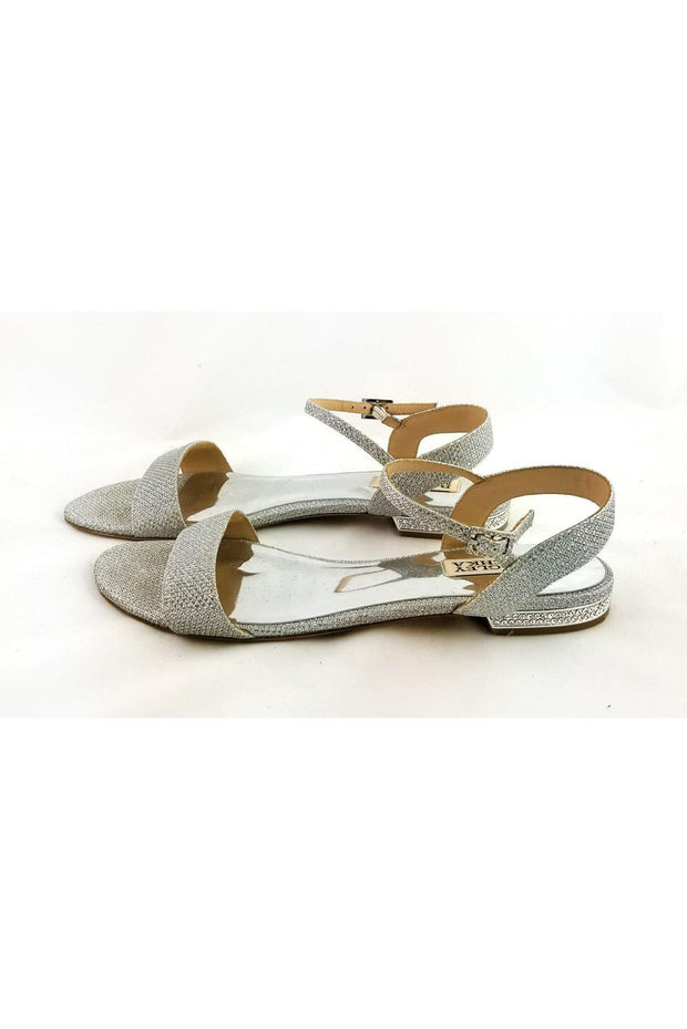 Current Boutique-Badgley Mischka - Silver Metallic Sandals Sz 7.5