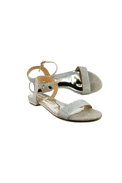 Current Boutique-Badgley Mischka - Silver Metallic Sandals Sz 7.5