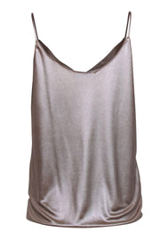 Current Boutique-Bailey 44 - Champagne Shiny Draped "Reaction Shot" Camisole Sz S