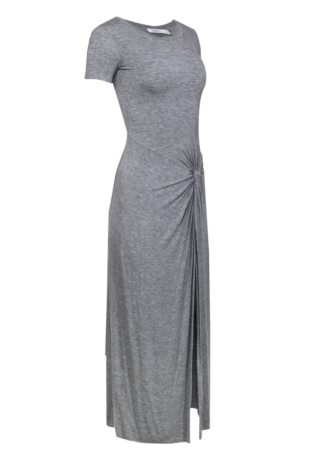 Current Boutique-Bailey 44 - Gray Short Sleeve Maxi Dress w/ Gathered Side Sz XS