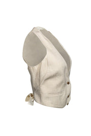 Current Boutique-Balenciaga Paris - Beige Textured Vest Sz 8