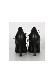 Current Boutique-Bally - Green & Black Peep Toe Mary Jane Pumps Sz 5.5