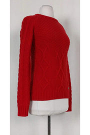 Current Boutique-Barbour - Red Cable Knit Sweater Sz 8