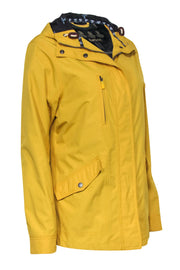 Current Boutique-Barbour - Yellow Waterproof Zip-Up Hooded Rain Jacket Sz 10