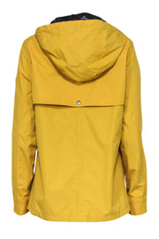 Current Boutique-Barbour - Yellow Waterproof Zip-Up Hooded Rain Jacket Sz 10