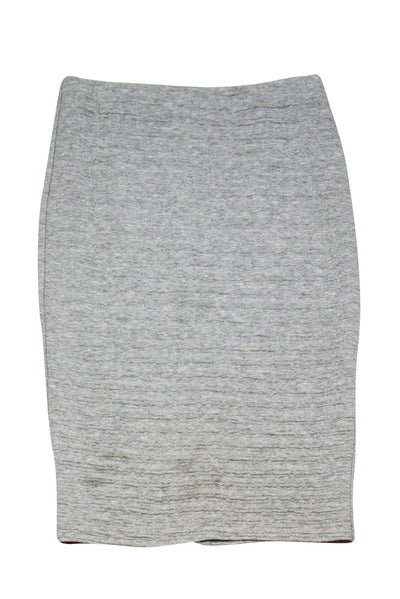 Current Boutique-Barney's New York - Grey Textured Pencil Skirt Sz XS