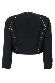 Current Boutique-Basler - Black Bolero Open Jacket w/ Studs Sz 4